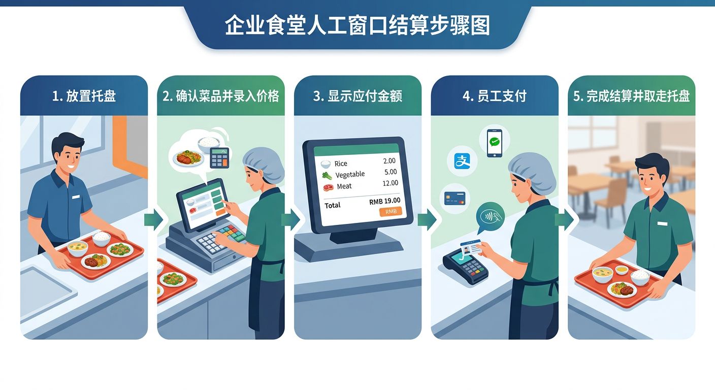 人工收银的5个步骤